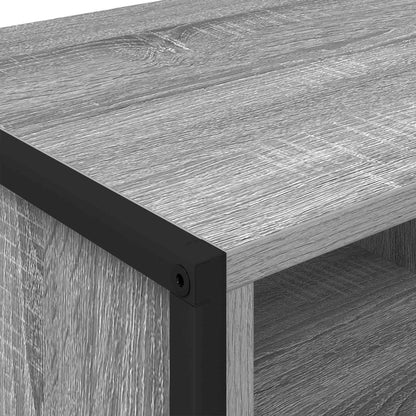 Shoe Cabinet 60 x 35 x 44 cm Engineered Wood Grey Sonoma