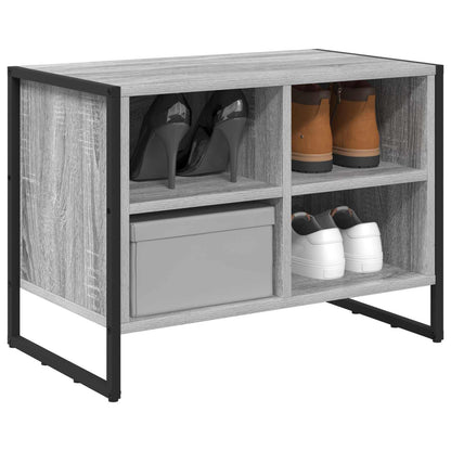 Shoe Cabinet 60 x 35 x 44 cm Engineered Wood Grey Sonoma