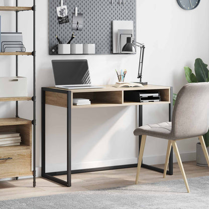 Desk with Storage Sonoma 100 x 50 x 75 cm Engineered Wood