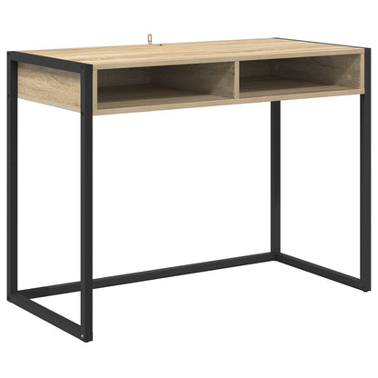 Desk with Storage Sonoma 100 x 50 x 75 cm Engineered Wood