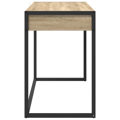 Desk with Storage Sonoma 100 x 50 x 75 cm Engineered Wood