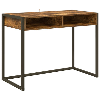 Desk Smoke Oak Engineered Wood 100 x 50 x 75 cm