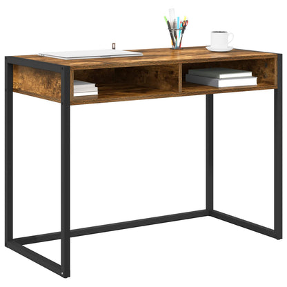 Desk Smoke Oak Engineered Wood 100 x 50 x 75 cm