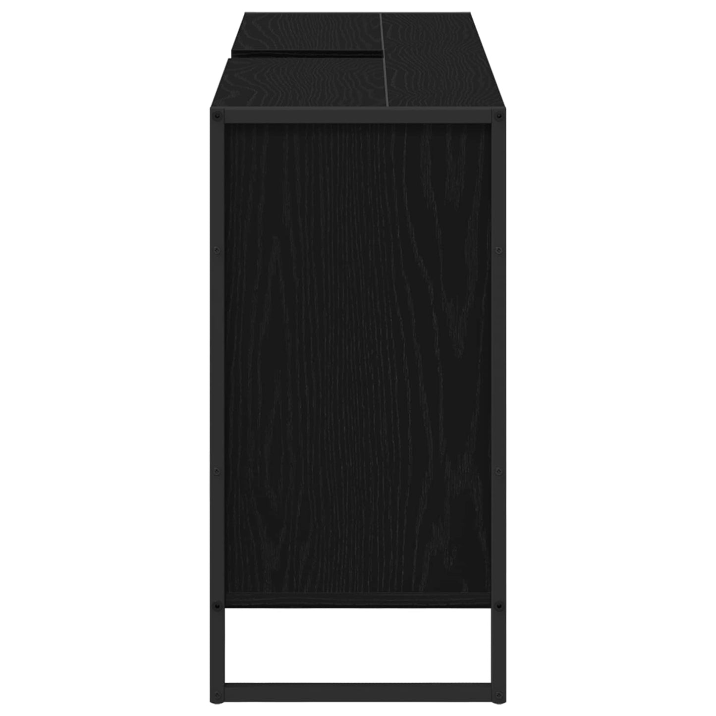 Bathroom Cabinet Black Oak 90 x 30 x 60 cm Engineered Wood