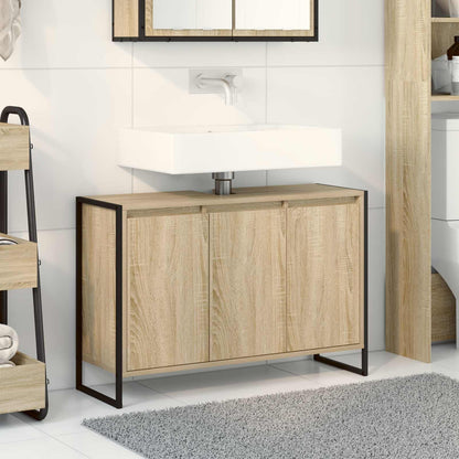 Bathroom Cabinet Sonoma 90 x 30 x 60 cm Engineered Wood