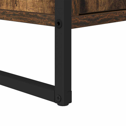 Bathroom Cabinet Smoke Oak 90 x 30 x 60 cm Engineered Wood