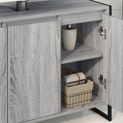 Bathroom Cabinet Grey Sonoma 90 x 30 x 60 cm Engineered Wood