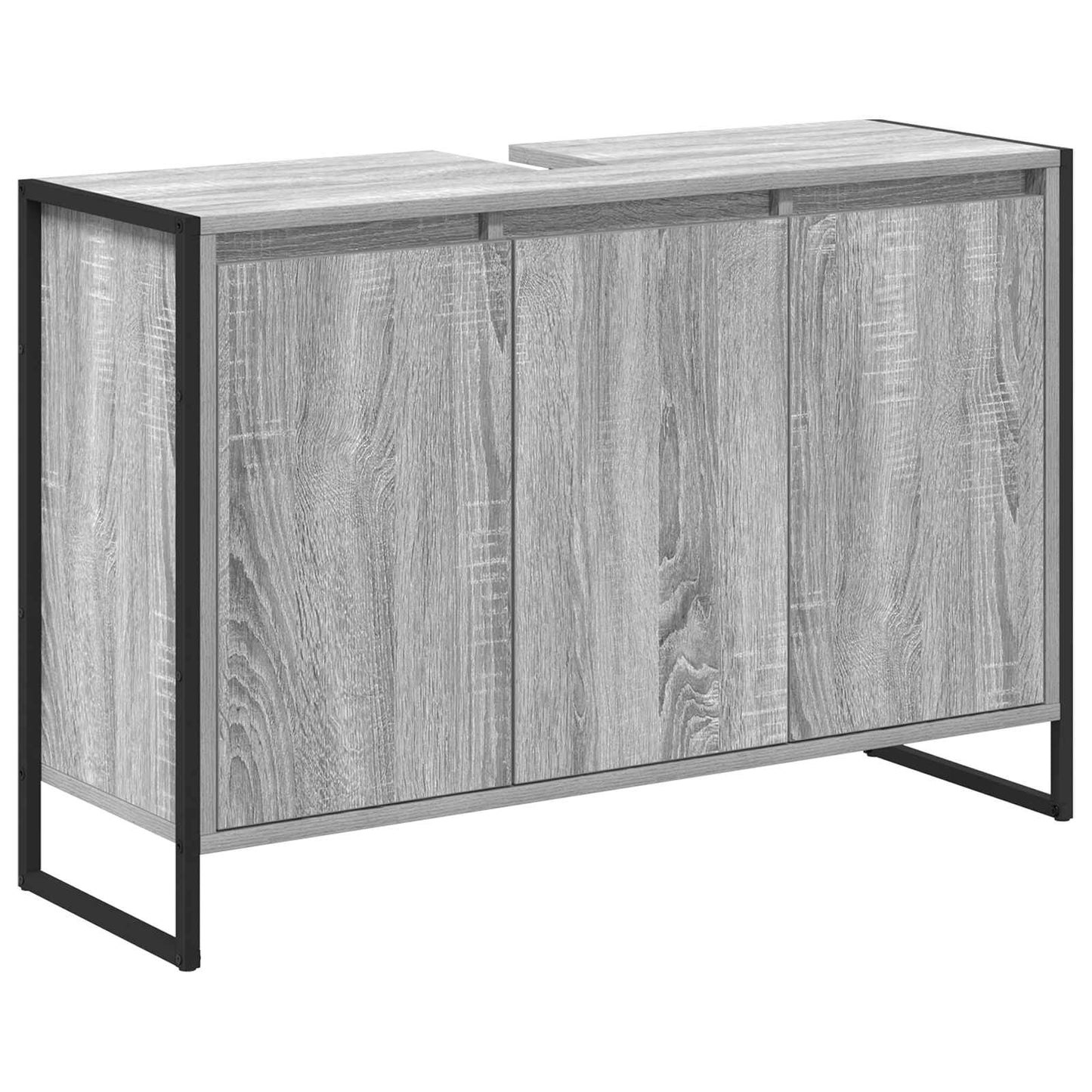 Bathroom Cabinet Grey Sonoma 90 x 30 x 60 cm Engineered Wood