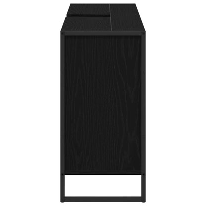Bathroom Cabinet Black Oak 60 x 30 x 60 cm Engineered Wood