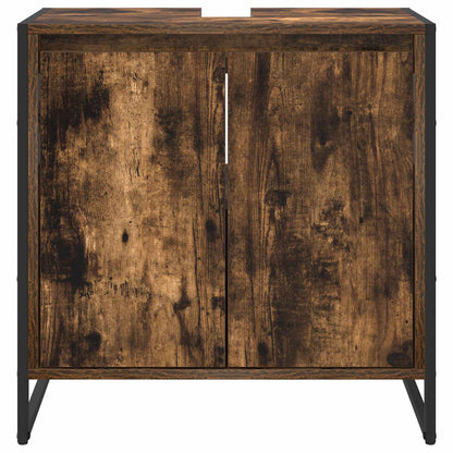Bathroom Cabinet Smoke Oak 60 x 30 x 60 cm Engineered Wood