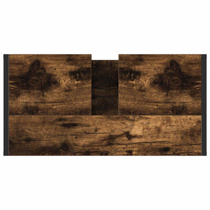 Bathroom Cabinet Smoke Oak 60 x 30 x 60 cm Engineered Wood