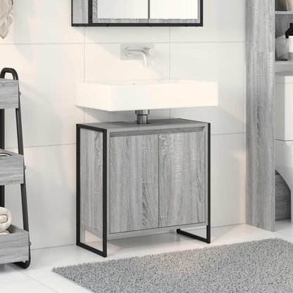 Bathroom Cabinet Grey Sonoma 60 x 30 x 60 cm Engineered Wood