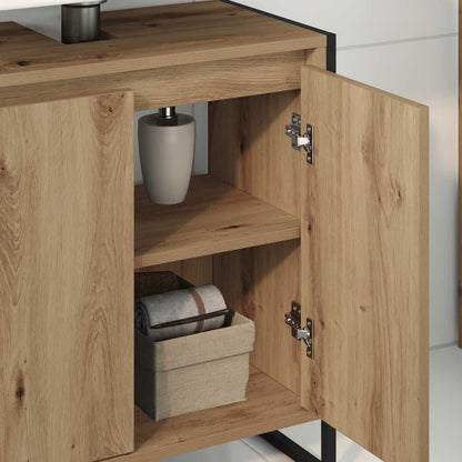 Bathroom Cabinet Artisian Oak 60 x 30 x 60 cm Engineered Wood