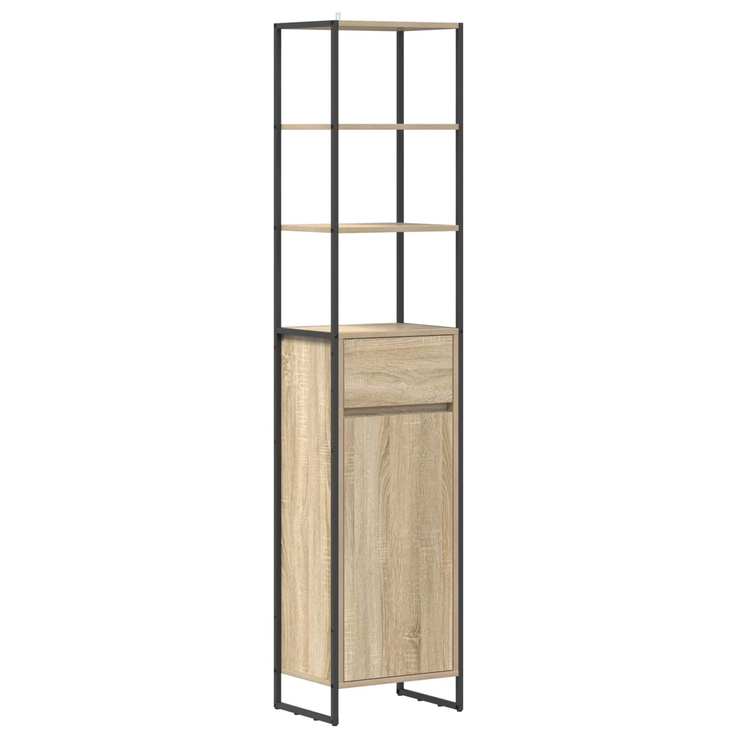 Bathroom Cabinet Sonoma 40 x 30 x 180 cm Engineered Wood