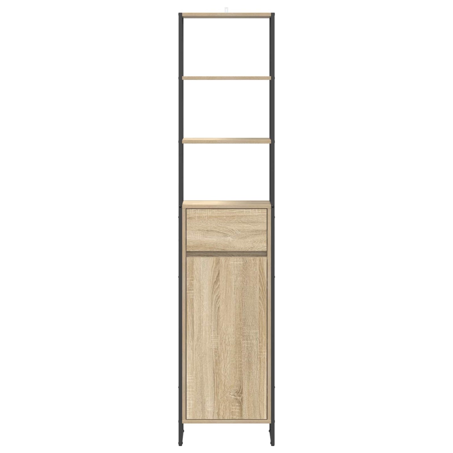 Bathroom Cabinet Sonoma 40 x 30 x 180 cm Engineered Wood