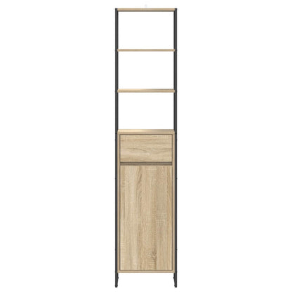 Bathroom Cabinet Sonoma 40 x 30 x 180 cm Engineered Wood