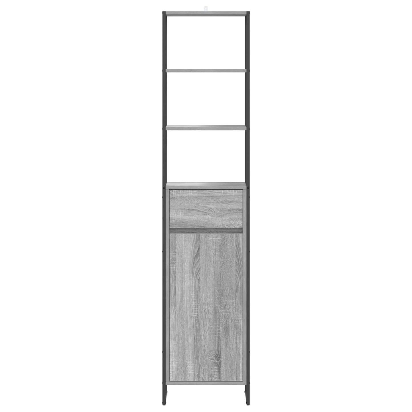 Bathroom Cabinet Grey Sonoma 40 x 30 x 180 cm Engineered Wood