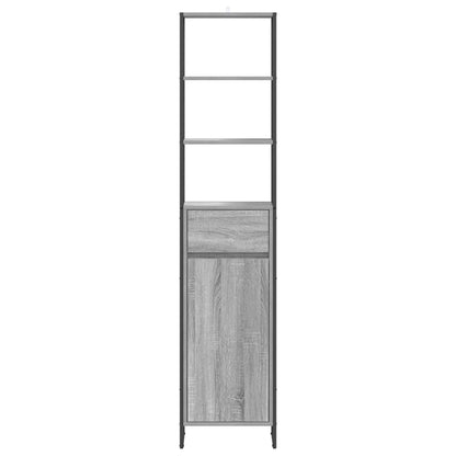 Bathroom Cabinet Grey Sonoma 40 x 30 x 180 cm Engineered Wood