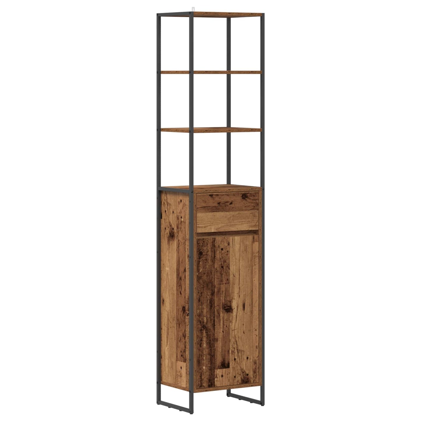 Bathroom Cabinet Old Wood 40 x 30 x 180 cm Engineered Wood