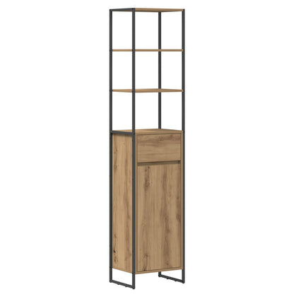Bathroom Cabinet Artisian Oak 40 x 30 x 180 cm Engineered Wood