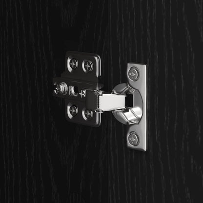 Bathroom Cabinet Black Oak 40 x 30 x 100 cm Engineered Wood