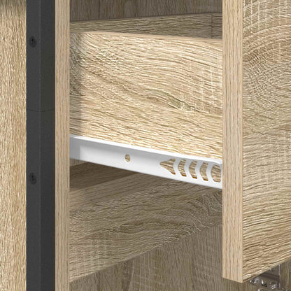 Bathroom Cabinet Sonoma 40 x 30 x 100 cm Engineered Wood