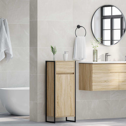 Bathroom Cabinet Sonoma 40 x 30 x 100 cm Engineered Wood