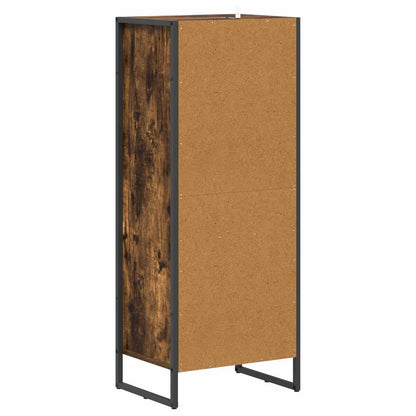 Bathroom Cabinet Smoke Oak 40 x 30 x 100 cm Engineered Wood