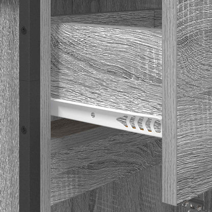 Bathroom Cabinet Grey Sonoma 40 x 30 x 100 cm Engineered Wood