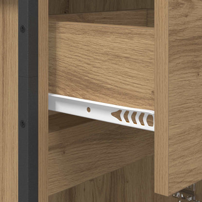 Bathroom Cabinet Artisian Oak 40 x 30 x 100 cm Engineered Wood