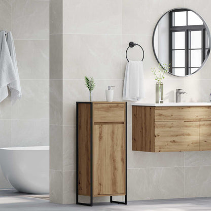 Bathroom Cabinet Artisian Oak 40 x 30 x 100 cm Engineered Wood