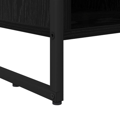 TV Cabinet Black Oak 100 x 36 x 49.5 cm Engineered Wood