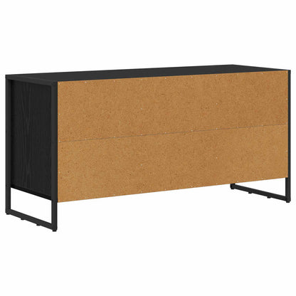 TV Cabinet Black Oak 100 x 36 x 49.5 cm Engineered Wood