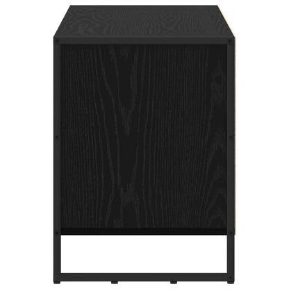 TV Cabinet Black Oak 100 x 36 x 49.5 cm Engineered Wood