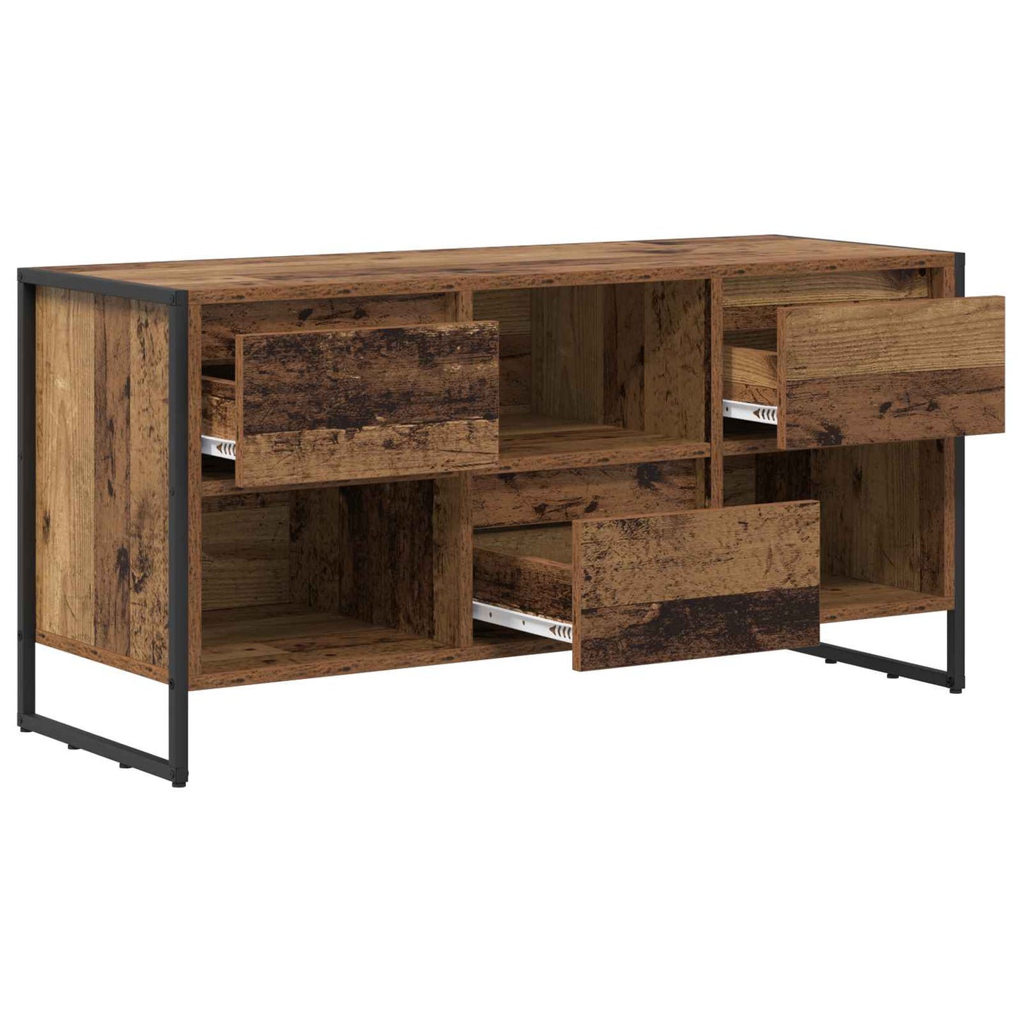TV Cabinet Old Wood 100 x 36 x 49.5 cm Engineered Wood