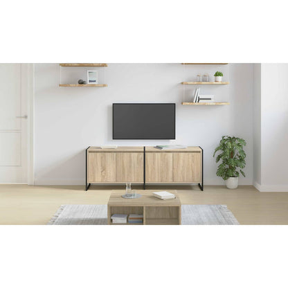 TV Cabinet Sonoma 140 x 36 x 49.5 cm Engineered Wood