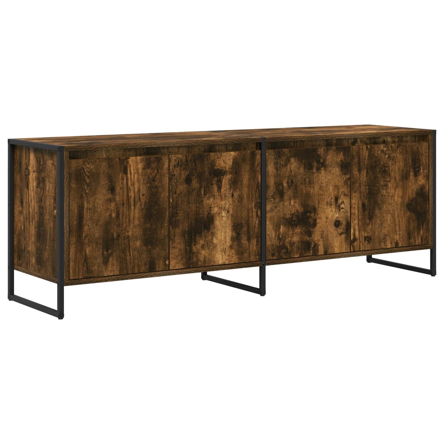 TV Cabinet Smoke Oak 140 x 36 x 49.5 cm Engineered Wood