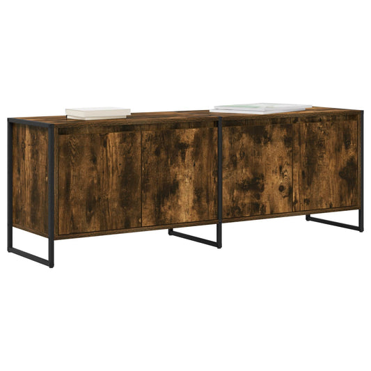 TV Cabinet Smoke Oak 140 x 36 x 49.5 cm Engineered Wood