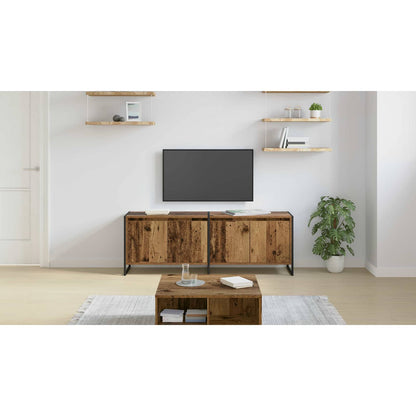TV Cabinet Old Wood 140 x 36 x 49.5 cm Engineered Wood