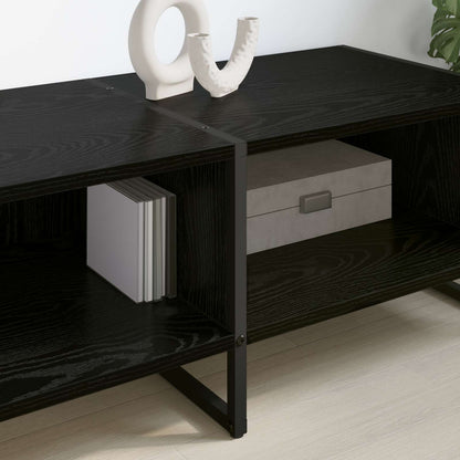 TV Cabinet 170.5 x 36 x 30.5 cm Black Oak Engineered Wood