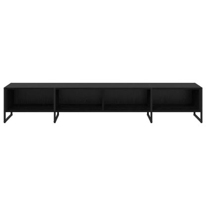 TV Cabinet 170.5 x 36 x 30.5 cm Black Oak Engineered Wood
