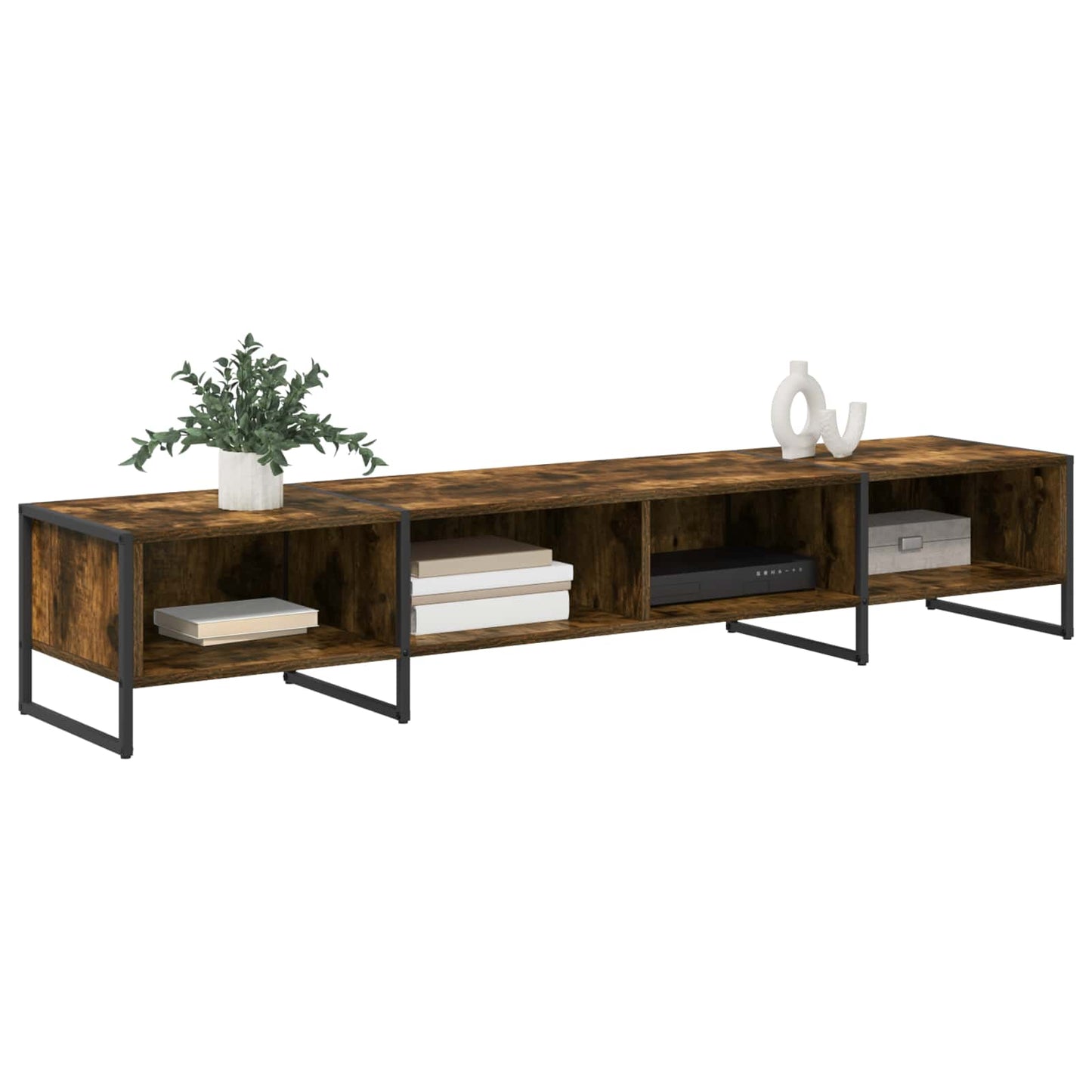 TV Cabinet 170.5 x 36 x 30.5 cm Smoke Oak Engineered Wood