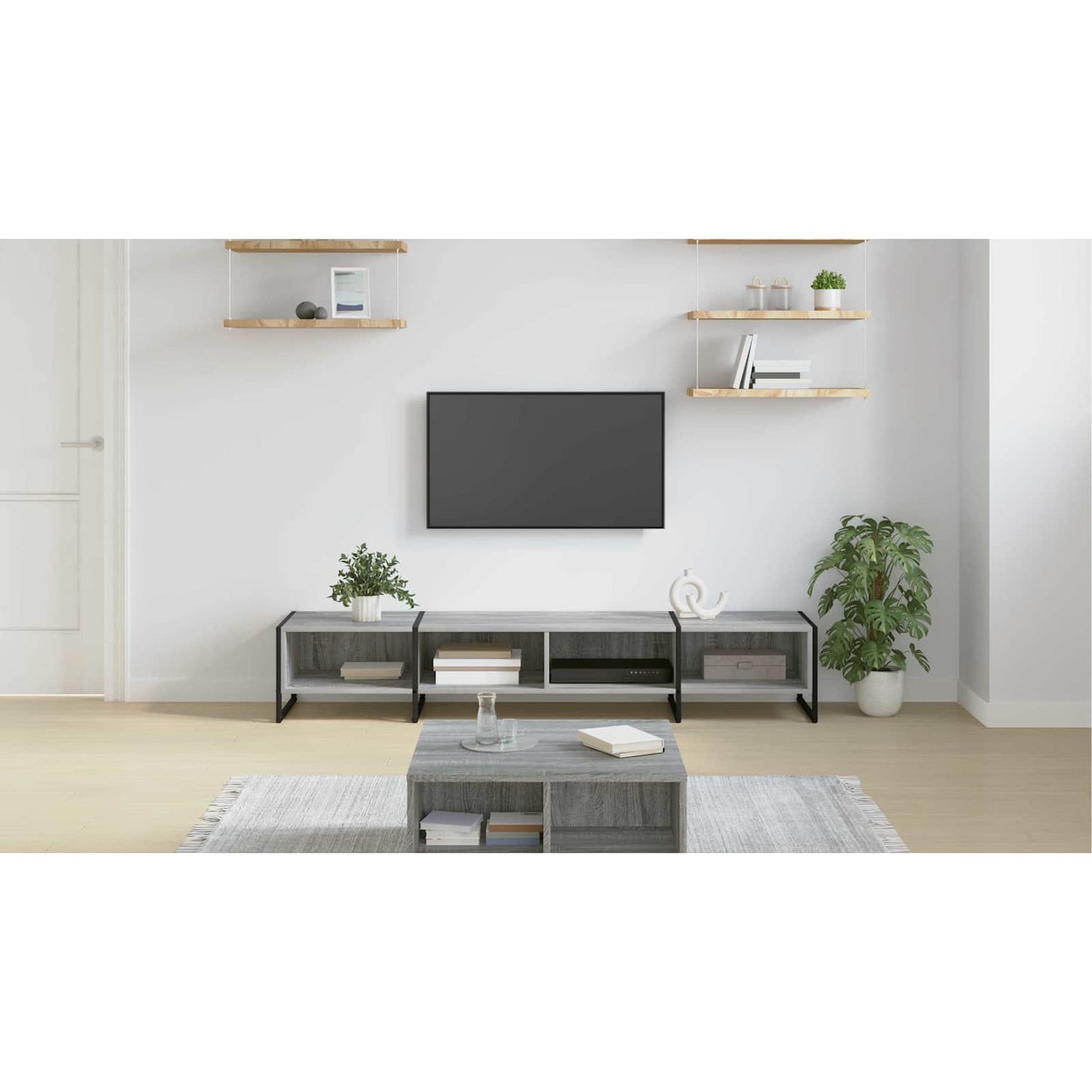 TV Cabinet Grey Sonoma 170.5 x 36 x 30.5 cm Engineered Wood