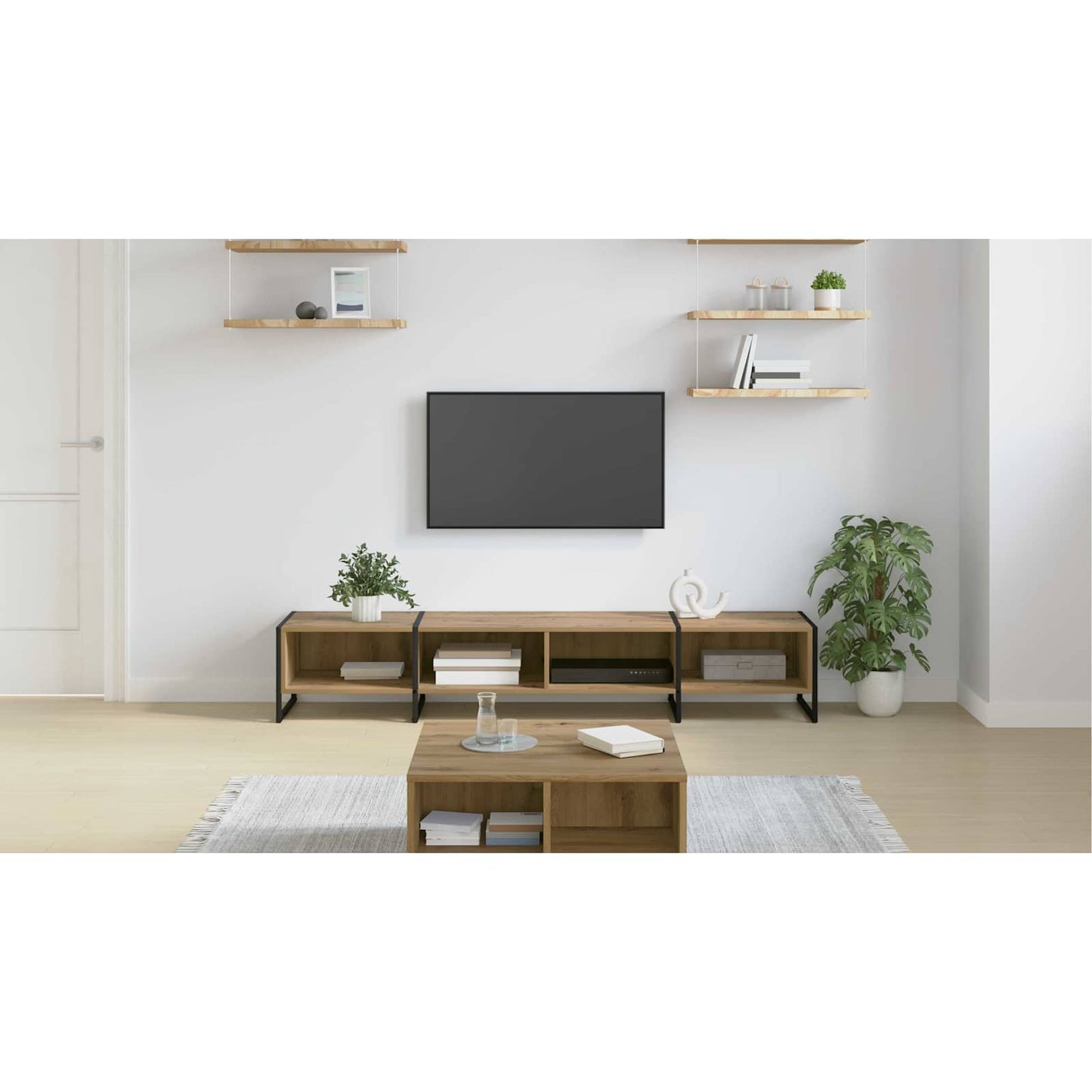 TV Cabinet Artisian Oak 170.5 x 36 x 30.5 cm Engineered Wood