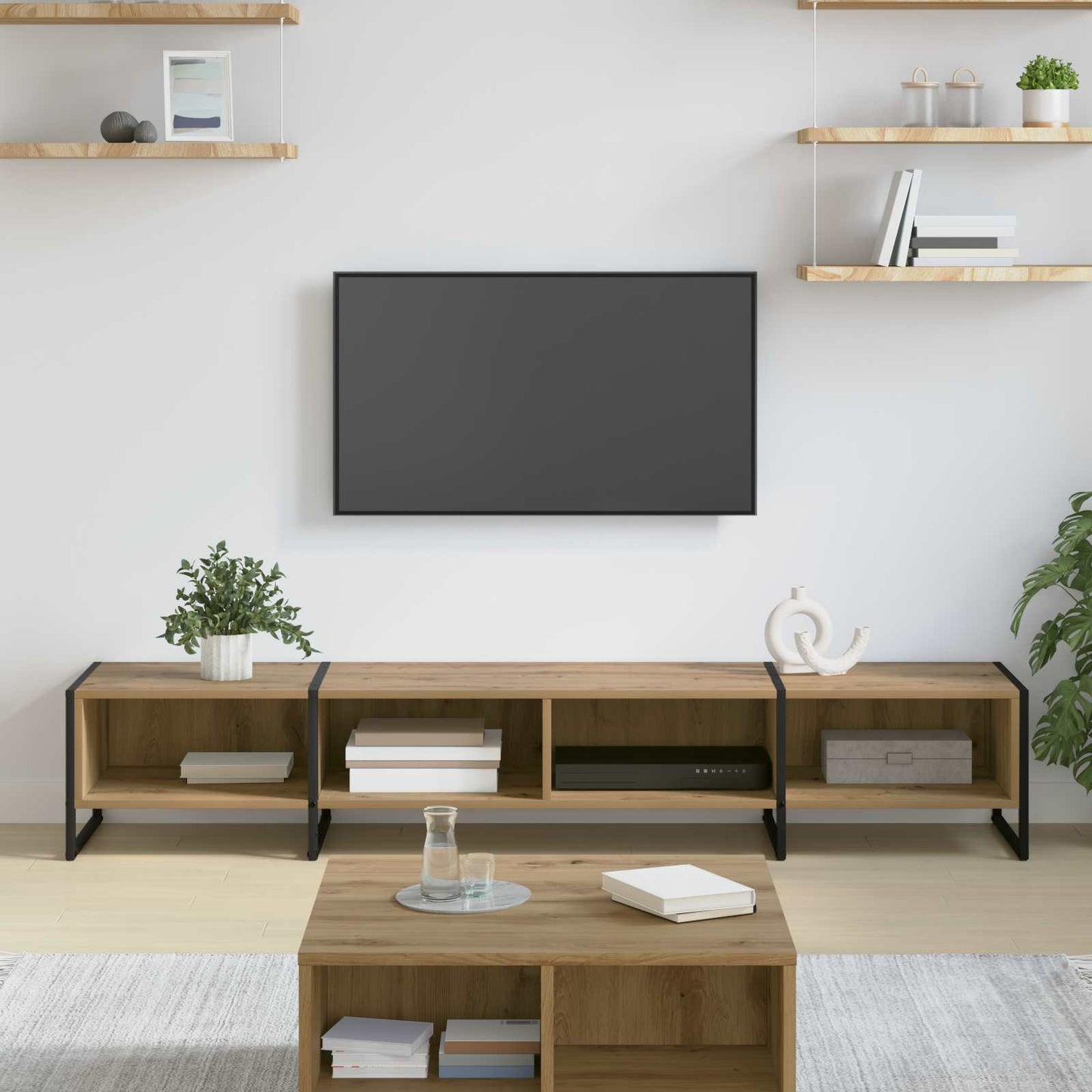 TV Cabinet Artisian Oak 170.5 x 36 x 30.5 cm Engineered Wood