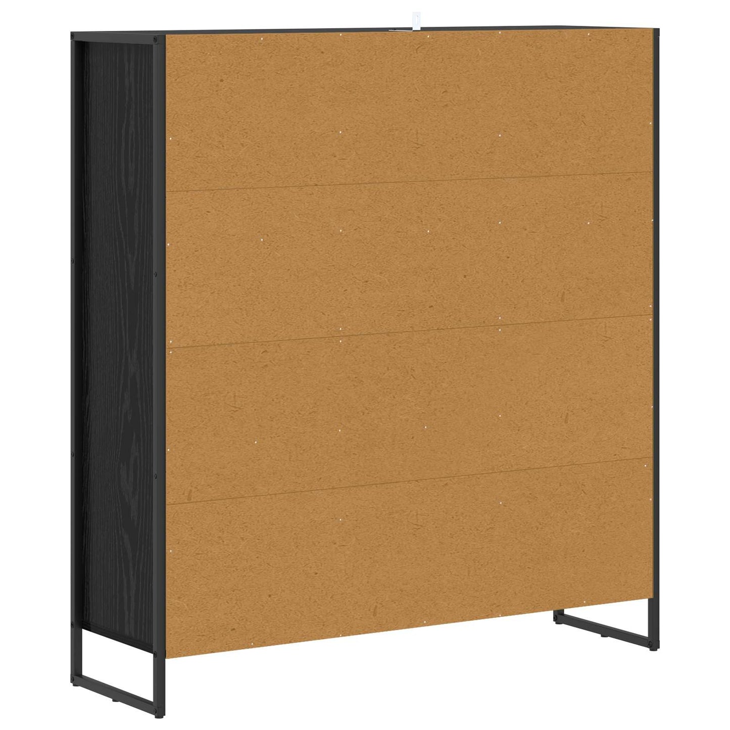 Book Cabinet 99.5 x 30 x 108.5 cm Engineered Wood Black Oak