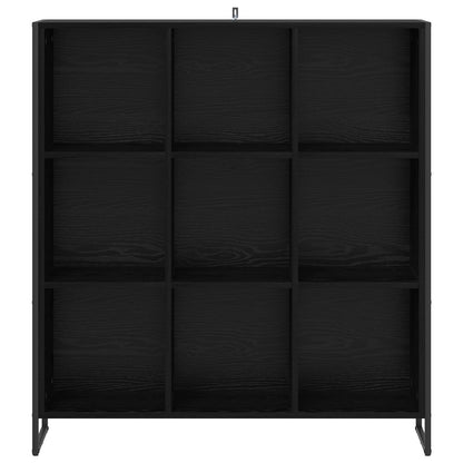Book Cabinet 99.5 x 30 x 108.5 cm Engineered Wood Black Oak