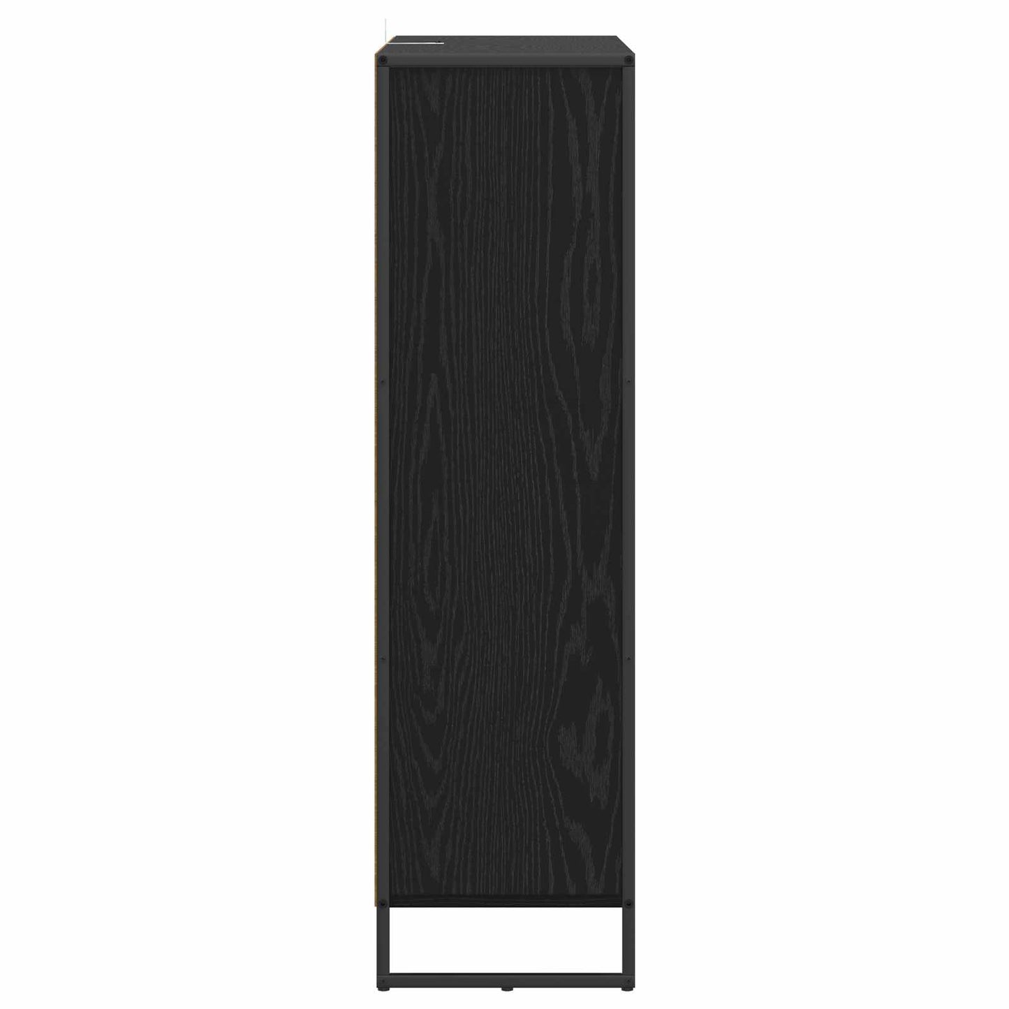 Book Cabinet Black Oak 99.5 x 30 x 108.5 cm Engineered Wood