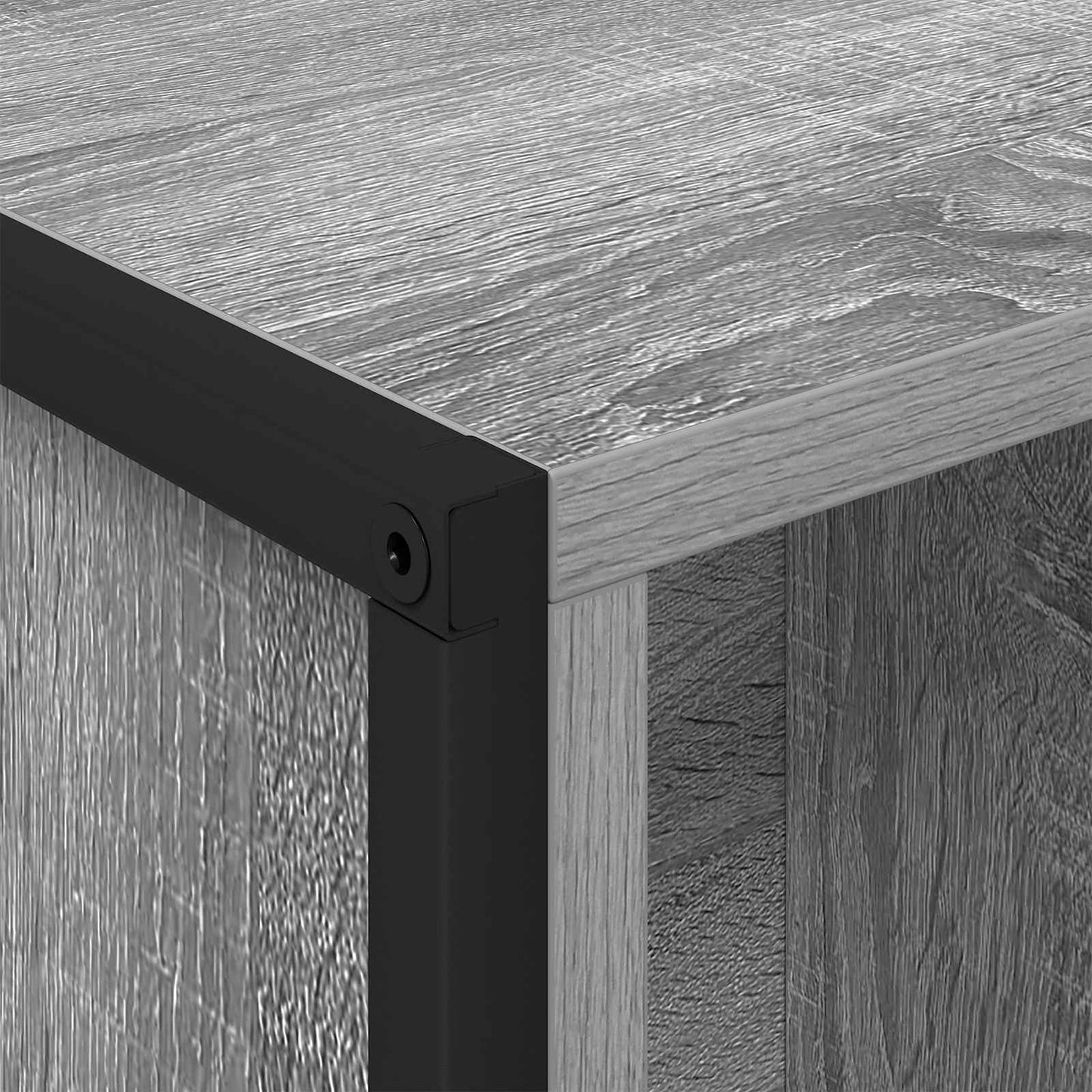 Book Cabinet 99.5 x 30 x 108.5 cm Engineered Wood Grey Sonoma