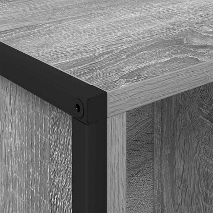Book Cabinet 99.5 x 30 x 108.5 cm Engineered Wood Grey Sonoma
